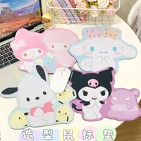 Kawaii Sanrio Kuromi Cinnamoroll Mouse Pads Computer Cute Irregular Melody Anti-Slip Desk Pad Computer Keyboard Pad Girls Gift