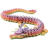 /KQM/3D Printed Chinese Dragon Full Body Joints Movable Home Furnishing Decoration Ornament Worth Collecting Creative Toys