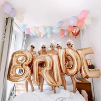 Ballon de mariée pour être de 32 pouces, grand ballon en or Rose et argent avec lettres en aluminium, décorations de mariage, fournitures de fête d'enterrement de vie de jeune fille