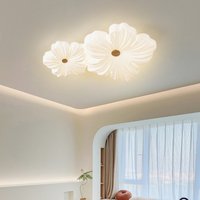 Plafonniers nordiques en forme de fleur pour îlot de cuisine, salon, chambre à coucher, plafonniers à LED, lampe d'éclairage de décoration intérieure