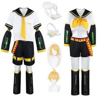 Kagamine Rin Cosplay Costume Kagamine Len Cosplay Outfit Sailor Full Set Suit For Unisex