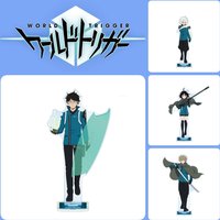 Anime World Trigger Action Figure Doll Kizaki Reiji SHIORI USAMI TAKUMI RINDO YOTARO Acrylic Stand Model Plate Cosplay Toys 15cm