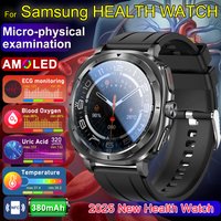 Smart Watch men 2026 New Health smartwatch Blood Pressure ECG PPG Bluetooth call Uric Acid Blood Lipids Body fat waterproof
