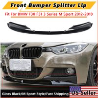 Frontstoßstangenspoiler für 2012–2018 BMW F30 F31 328i 335i M Sport glänzend schwarz Frontspalter Lippe Magickit