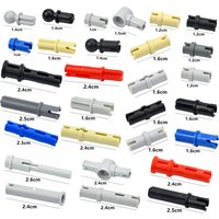 MOC Building Blocks Technical Bolt Pin with Friction Peg Cross Axle Connector Bricks Toy Compatible Mechanical Parts 2780 3673