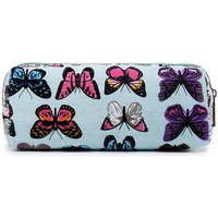 Miss Lulu Canvas Butterfly Pencil Case for for Boys and Girls with Zipper Office Stationery Bag