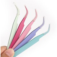 Nail Art Decor Eyelashes Tweezers Macaron Tweezer Eyelash Extension Scrapbook Sticker Tape Picking DIY Stainless Clip DIY Tools