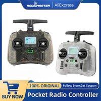 Radiomaster Pocket Hall Gimbal Transmitter M2 Remote Control ELRS CC2500 Lightweight Built In LED Light Foldable Antenna