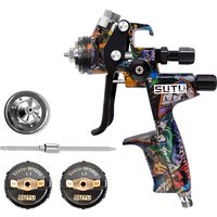 SUTU 5800 pneumatische Spritzpistole, 1,3/1,7 mm Set, 600 ml Topf, für Auto- und Möbellackierung, gleichmäßige Zerstäubung