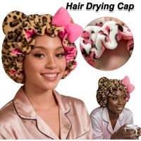 Creative Soft Hair Drying Cap Microfiber Quick-Drying Dry Hair Towel Absorbent Leopard Print Hair Towels Face Wash