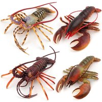 Realistic Marine Simulation Lobsters Model Solid Sea Life Australian Lobster Boston Lobster Action Figures Toys For Xmas Gifts