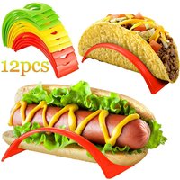 12pcs Taco Holder Stands Taco Shell Holder Taco Racks for Microwave Dishwasher Taco Tortillas Burritos Bar Taco Party Supplies