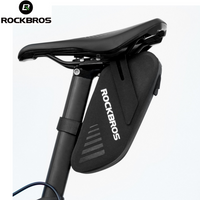 ROCKBROS Bicycle Tail Bag - Nylon Waterproof Mountain Bike Bag, Road Bike Cycling Saddle Bag, Can Be Used as An Upper Pipe Bag