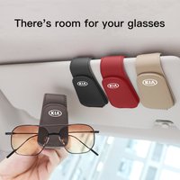 Car Leathers Glasses Clip Sun Visor Sunglasses Card Box For Kia Sportage Ceed Picanto Rio ProCeed Forte K7 K5 K8 K3 K9 Morning