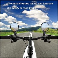 AliExpress 1/2PCS 75mm 360° Rotating Bike Rear View Mirror - Extra Convex Handlebar Mount for Cycling