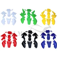 full Plastic Fairing Set body Kits Plastic Fender For HONDA XR50 CRF50 50/70/90/110/125CC Dirt Pit Dirt Bike Plastic Motorcycle