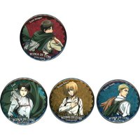 Attack on Titan Anime Badges Levi Ackerman Mikasa Ackerman Eren Yeager Metal Pin Brooch Collectible Merchandise