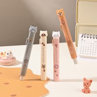 1/4pcs Cat Story Erasers Set Slim Kitty Rubber Retractable for Drawing Exams Kids Students Back to School Stationery A3163