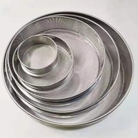 2-500 Mesh 304 Stainless Steel Strainers Multi-size Kitchen Food Flour Sieve Powder Shakers Screen Filter Strainer Colanders