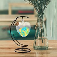 1Set Transparent Glass Microlandscape Bottle with Lid Empty Drift Bottle for Plants Light String Glitter Powder DIY Craft Gift