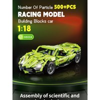 Racing Model Pull Back1:18 For 500pcs Building Blocks car Series Educational Toys Assembly Sports Vehicle Gifts for Kids Adult