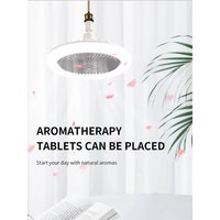 30W E27 LED Ceiling Fan with Light Remote Control Dimmable Ceiling Bulb with Cooling Fan 3 Modes Indoor Bedroom Chandelier