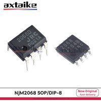 10PCS NJM2068 DIP-8 SOP-8 NJM2068D JRC2068 2068D 2068 NJM2068M DMP8 LOW-NOISE Dual Operational Amplifier IC Audio Amplifier Chip