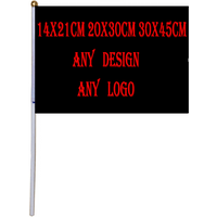 (SKY FLAG)custom hand flags 14*21cm or 20*30cm Hanging flag any logo any design polyster material customize hand waving flags image 4
