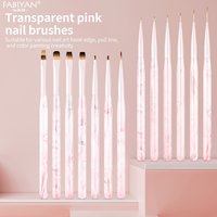 Nail Art Liner Brushes Elongated Lines Striping Drawing Painting Brushes For Manicure Beauty Salon Nails Products Manicure Tools