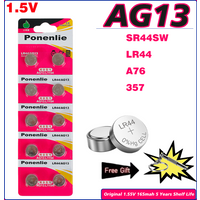 5-35PCS LR44 AG13 Button Cell Battery 1.5V 357 SR44 LR1154 Button Coin RW82 SR1154 SP76 Batteries for Watch Toys Remote