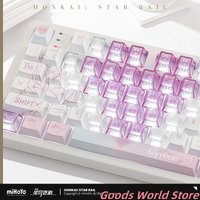 Original Cyrene mechanical keyboard mIHOYO Honkai Star Rail Cyrene Gaming Keyboard Cosplay Costume Demiurge Mem Anime Gift