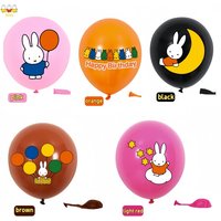 10/20/30Pcs Miffy Cartoon Balloon Cute Rabbit Kids Birthday Party Decoration Room Layout Balloons Gifts