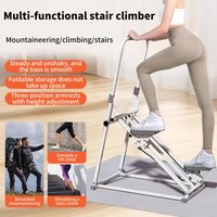 Stepper-Maschine für Zuhause, Treppensteiger, Aerobic-Trainingsgerät, Komfortables Workout-Gerät, Faltbarer Vertikaler Klimmer zur Fettverbrennung