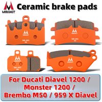 MRRANGT Keramik-Bremsbeläge passend für Ducati Diavel 1200 Monster 1200, kompatibel mit Brembo M50 Bremssattel, passend auch für 959 X Diavel