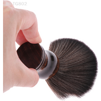 Soft Nylon Shaving Brush Portable Soft Brush Sweeping Salon Cleansing Foam Brush Wooden Handle Beard Brush