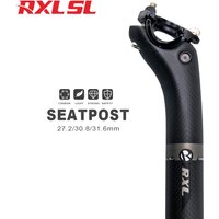 RXL SL Carbon Seat Post Road Bike 27.2/30.8/31.6mm Offset 25mm Mountain Bike Seat Tube 3K Matte MTB Carbon Seatpost 350/400mm
