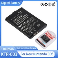 KTR-003 KTR003 Rechargeable Battery 1400mAh Lithium Battery For New Nintendo 3DS N3DS New 3DS Game Console Built-in Batteries