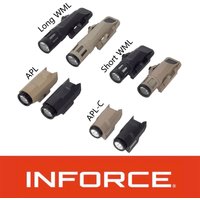 Tactical INFORCE WML APL Nylon Rifle Pistol Gun Strobe LED Light Fit 20mm Rail Airsoft Weapon Hunting Flashlight