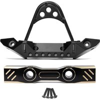 FOR 1/7 RC CAR climbing car upgrade part MK07 JK07 TK07 modification upgrade part brass Front crossbeam and metal bumper