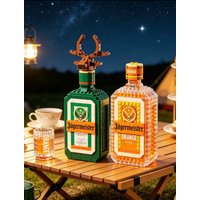 Sim Wine Bottle Blocks MOC Liquor Brick Ornament,Bar Decor Gifts for Wine Lovers & Adult Brick Collectors Home Table Display Art