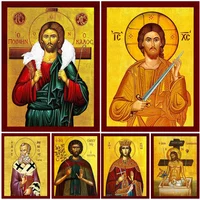 1pc frameless Vintage Jesus Christ Religion Wall Pictures For Living Church Room Nordic Poster Wall Art Canvas Painting Home Dec