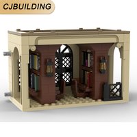 MOC Building Blocks Classic Movie Castle Series Library Modular Model DIY Assembly Bricks Creative Collection Toys MOC-106279