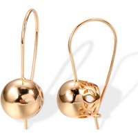 2025 Design Style 14K Gold Drop Earring for Women Bohemia Engagement Irregular Aros Mujer Oreja 14 K Gold Earring Box Fine Gift