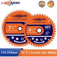 Loonpon TCT Carbide Circular Saw Blade Wheel Discs Wood Cutting Disc 115 140 165 184 254mm Woodworking Saw Blade