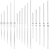 100Pcs/Lot Stainless Steel Headpin Diy Jewelry Accessories Earrings Beading Eye Pins Flat Head Pins For Jewelry Making Supplies