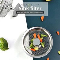 1/3/5pcs Heavy-Duty Stainless Steel Mesh Strainer Household Sink Hole Catcher Portable Basket for Kitchen Daily Waste Filtering