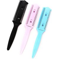 Hairdressing barber scissor hair cut styling razor magic blade comb