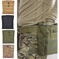 Tactical Roll-up MOLLE Dump Pouch Magazine Recovery Bag Outdoor Drawstring Mag Recycling Storage Pack for Airsoft Hunting Gear