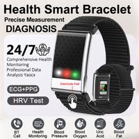New No Screen Health Bracelet Precise Heart Rate Blood Pressure ECG Monitor Call Reminder Smart Watch Sport Band Fitness Tracker