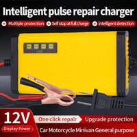 12V 2A Car Battery Charger 220V Power Puls Repair Charger Moto Truck Battery Charger Wet Dry Lead Acid Battery LED Display
